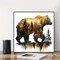 DIY Forest Bear Diamond Painting Kits (Bear) 5 x 5 x 0.5 inches